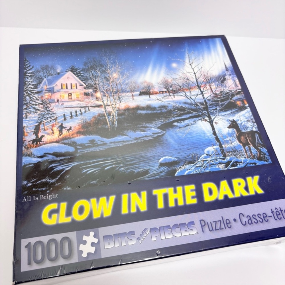 Bits and Pieces 1000 Piece Glow in The Dark Jigsaw Winter‎ Christmas Puzzle